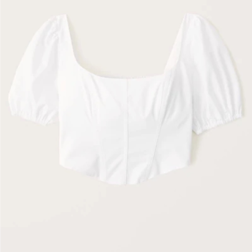 Abercrombie White Corset Top